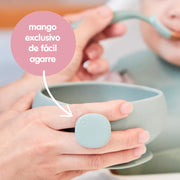 Silicone Bowl + Lid - blush