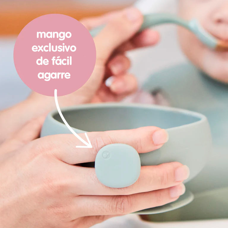 Silicone Bowl + Lid - ocean