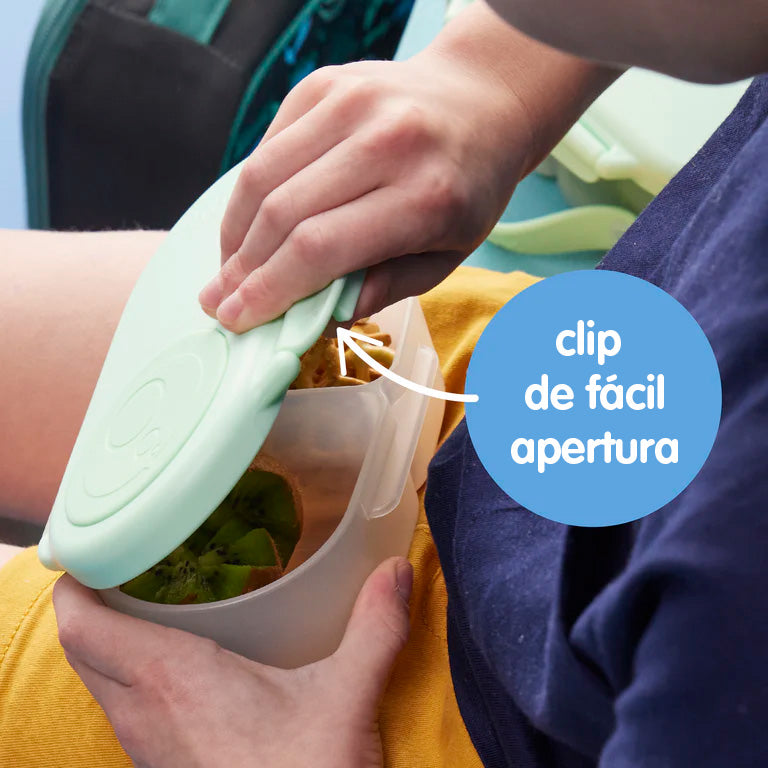fiambrera infantil pequeña personalizable | snackbox - spearmint