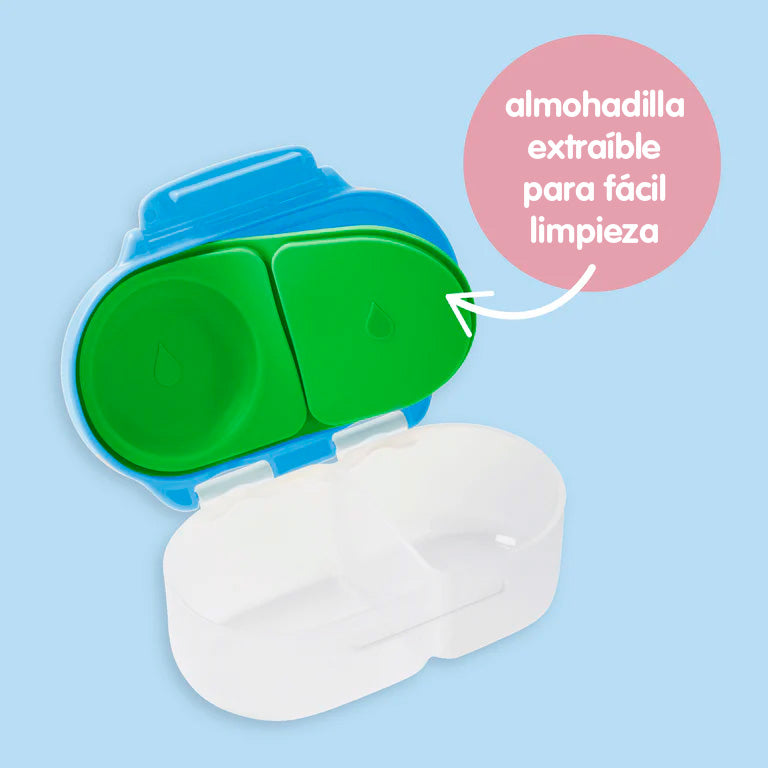fiambrera infantil pequeña personalizable | snackbox - spearmint